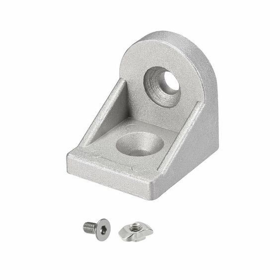 アングル任意のブレーキットセット,コーナーLコネクタ シリーズアルミwスロット8mm