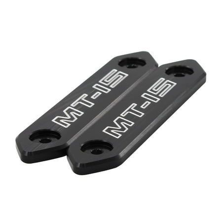 CNCアルミ合金 装飾用外装用品 Mtkracing for MT-15 2018 モーターバイクの部品 - 黒