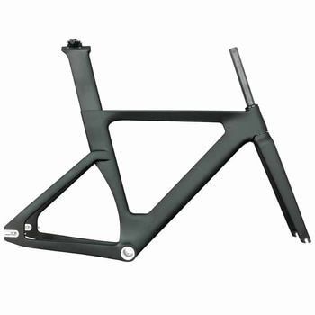 パーソナライズされたフルカーボントラックフレーム BSA シングルスピードカーボントラックロードバイクフレーム 700c 頑丈固定ギア自転車フレームセット