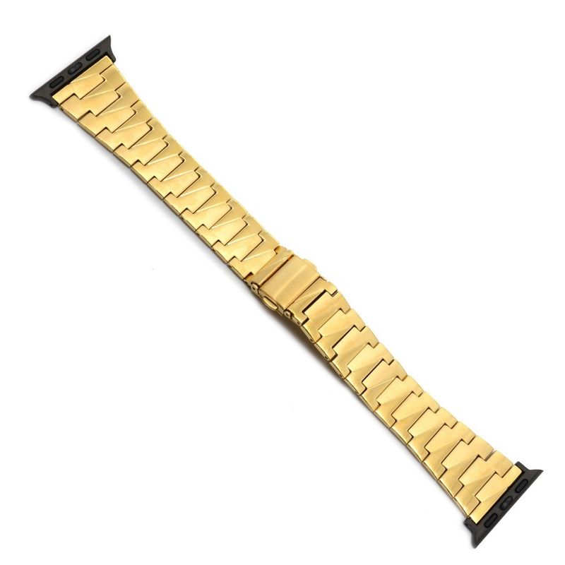 工場卸売価格 時計バンド ファッション ゴールド 304 ステンレス スチール リンゴバンド スプリングブックル
